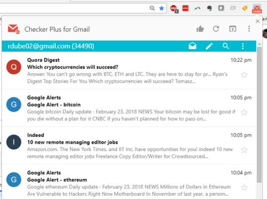 معرفی چند برنامه کاربردی برای مدیریت ایمیل ها - چند برنامه کاربردی برای چک کردن ایمیل ها - افزونه های جیمیل مرورگر برای مدیریت ایمیل - Gmail Notifier Plus برای مرور ایمیل ها - X-notifier برای مرورگر فایرفاکس برای مدیریت ایمیل ها - برنامه های جیمیل برای دسکتاپ