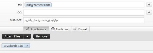با استفاده از ایمیل فایل ها را به فرمت های مختلف تبدیل کنیم - با استفاده از سایت zamzar فایل ها را به فرمت های مختلف تبدیل کنید - تبدیل فرمت ها با استفاده از ایمیل - تبدیل فرمت ها با استفاده از zamzar.com - تبدیل پسفند فایل ها با استفاده از ایمیل - تبدیل فرمت با ارسال ایمیل به zamzar.com