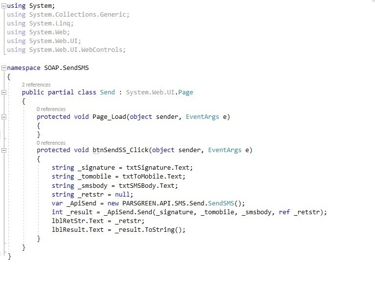 وب سرویس ارسال پیام کوتاه - web service ارسال اس ام اس - ارسال پیامک با اینترنت - ارسال پیامک با کامپیوتر - اتصال سایت به پنل اس ام اس - ارسال پیامک با سی شارپ - وب سرویس پیامک - API ارسال پیامک - روش ارسال اس ام اس با کامپیوتر - آموزش ارسال پیامک با وب سرویس