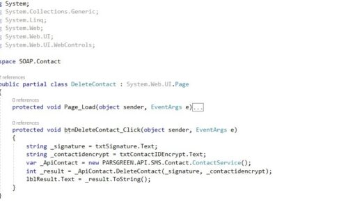 وب سرویس ارسال پیامک متد حذف مخاطب – وب سویس رایگان پیامک – نمونه کد استفاده از وب سرویس پیام کوتاه - روش اتصال به وب سرویس حذف مخاطب – API ارسال پیامک انبوه تبلیغاتی – وب سرویس ارسال بلک لیست - وب سرویس حذف مخاطب - وب سرویس حذف مخاطب به صورت تکی - آموزش استفاده از API حذف مخاطب – آموزش وب سرویس SMS