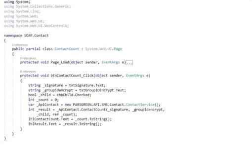 وب سرویس ارسال اس ام اس متد دریافت تعداد مخاطب – وب سرویس رایگان ارسال پیام کوتاه – ارسال پیامک انبوه تبلیغاتی با وب سرویس – نمونه کد استفاده از وب سرویس پیام کوتاه - دریافت تعداد مخاطبین یک گروه با برنامه نویسی - اطلاع از تعداد مخاطبین با وب سرویس – روش اتصال به وب سرویس پیامک – API مخاطب پنل پیامک