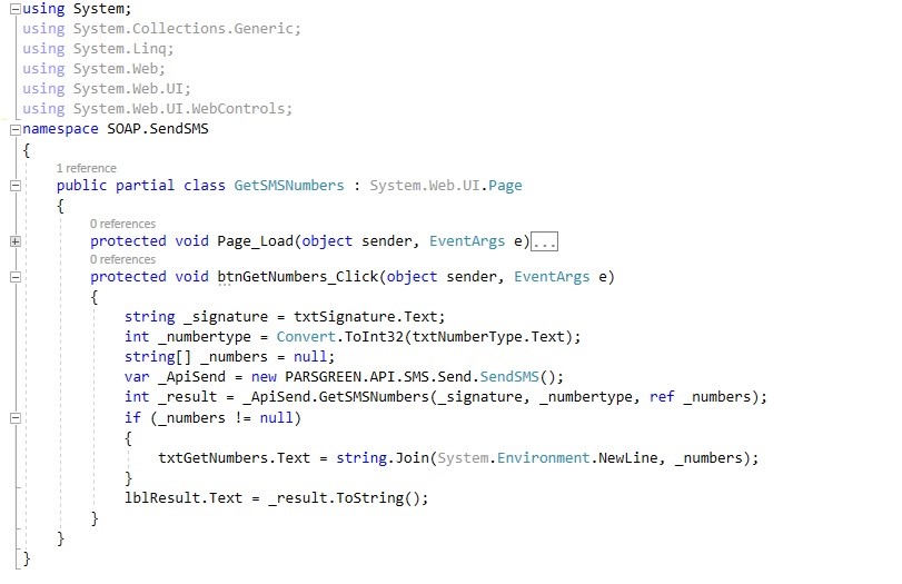 وب سرویس soap پیامک متد دریافت شماره – وب سرویس دریافت لیست شماره ارسال کننده پیامک - سورس کد پی اچ پی استفاده از وب سرویس پیامک - دریافت لیست شماره پیامک ارسالی – وب سرویس دریافت لیست شماره های اختصاصی پنل اس ام اس - کد php دریافت لیست شماره فرستنده پیامک – دریافت لیست شماره های عمومی با php